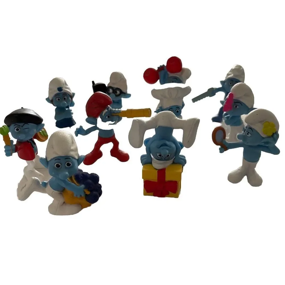 Vintage Smurf Figurines‎ Lot of 11 McDonald's 2011 3